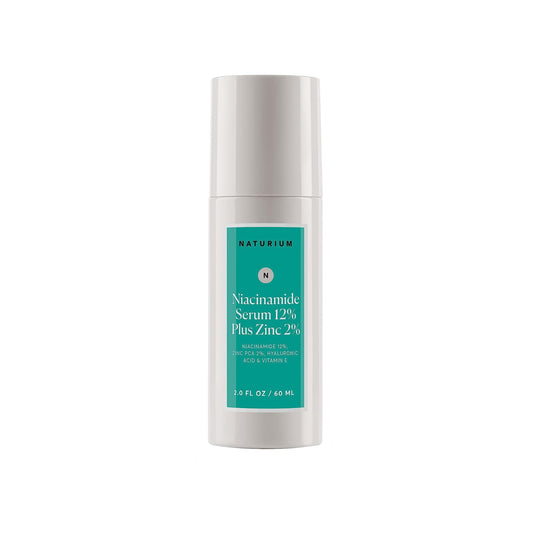 Naturium Niacinamide Face Serum 12% Plus Zinc 2% Jumbo, Anti-Aging, Pore Minimizer & Dark Spot Corrector with Hyaluronic Acid & Vitamin E, Vegan & Cruelty-Free, 2 oz