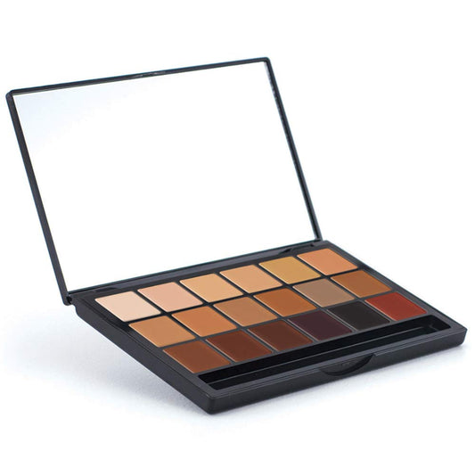Graftobian Professional Makeup - Inclusion (DeShawn Hatcher) HD Super Palette, Cream Contour Palette and Color Corrector for Full Coverage Foundation Concealer