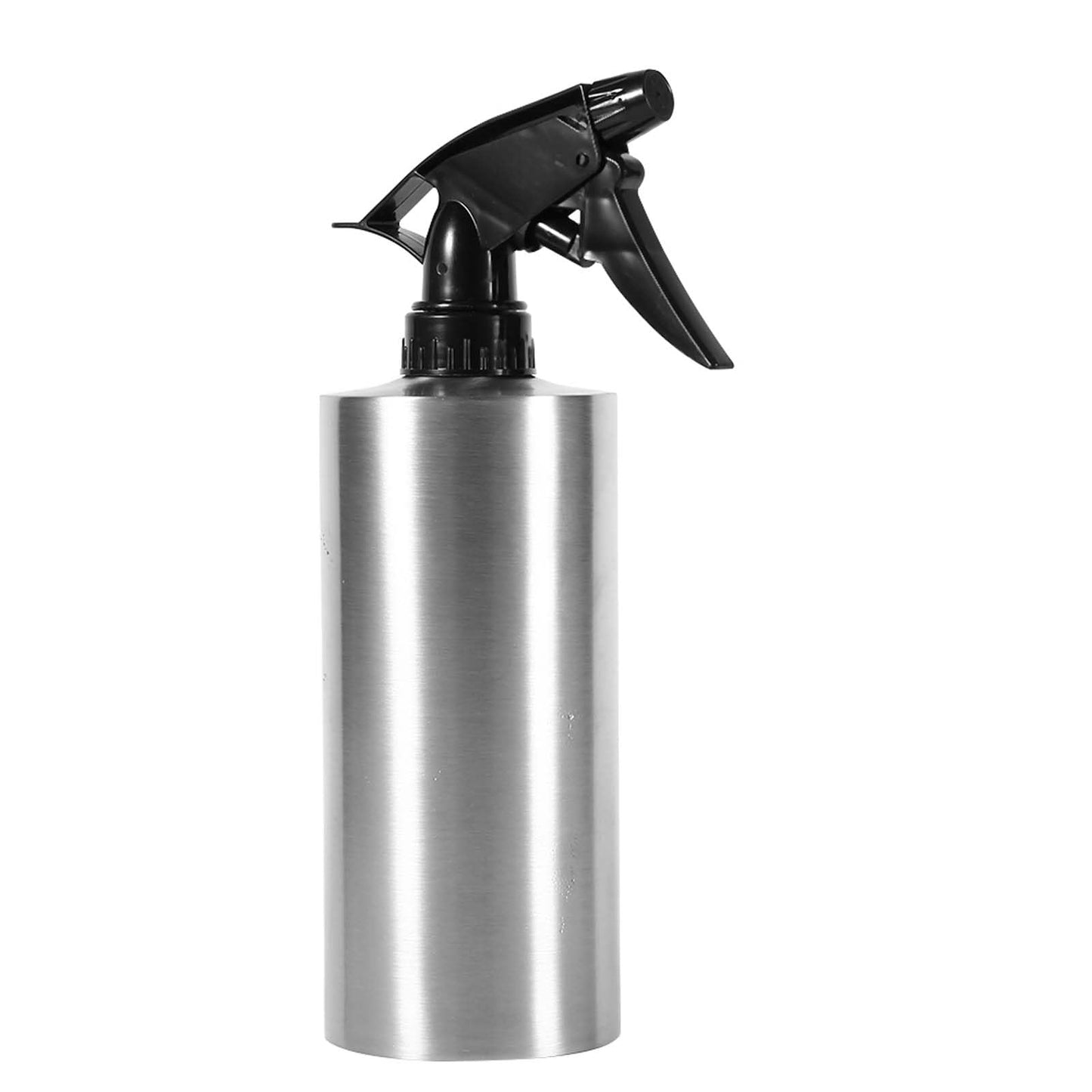 Stainless Steel Spray Bottle, Lightweight Pump Pressure Watering Pot Empty Refillable Cans for Home Kitchen Bathroom (550ml)