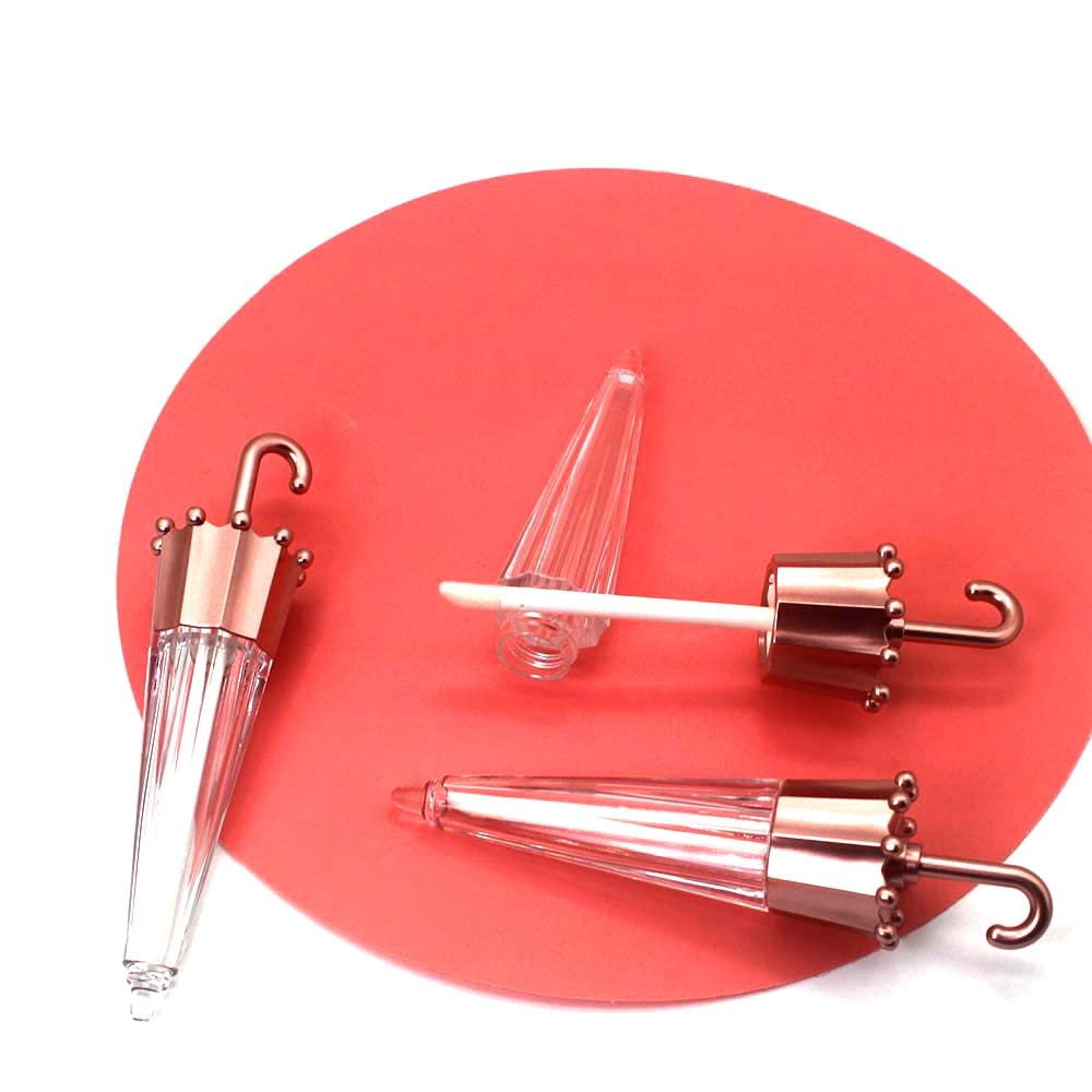 COSIDEA EMPTY 20pcs Umbrella shaped lip gloss tube 5ml, Cute lipgloss tubes containers with wand cosmetic packing container