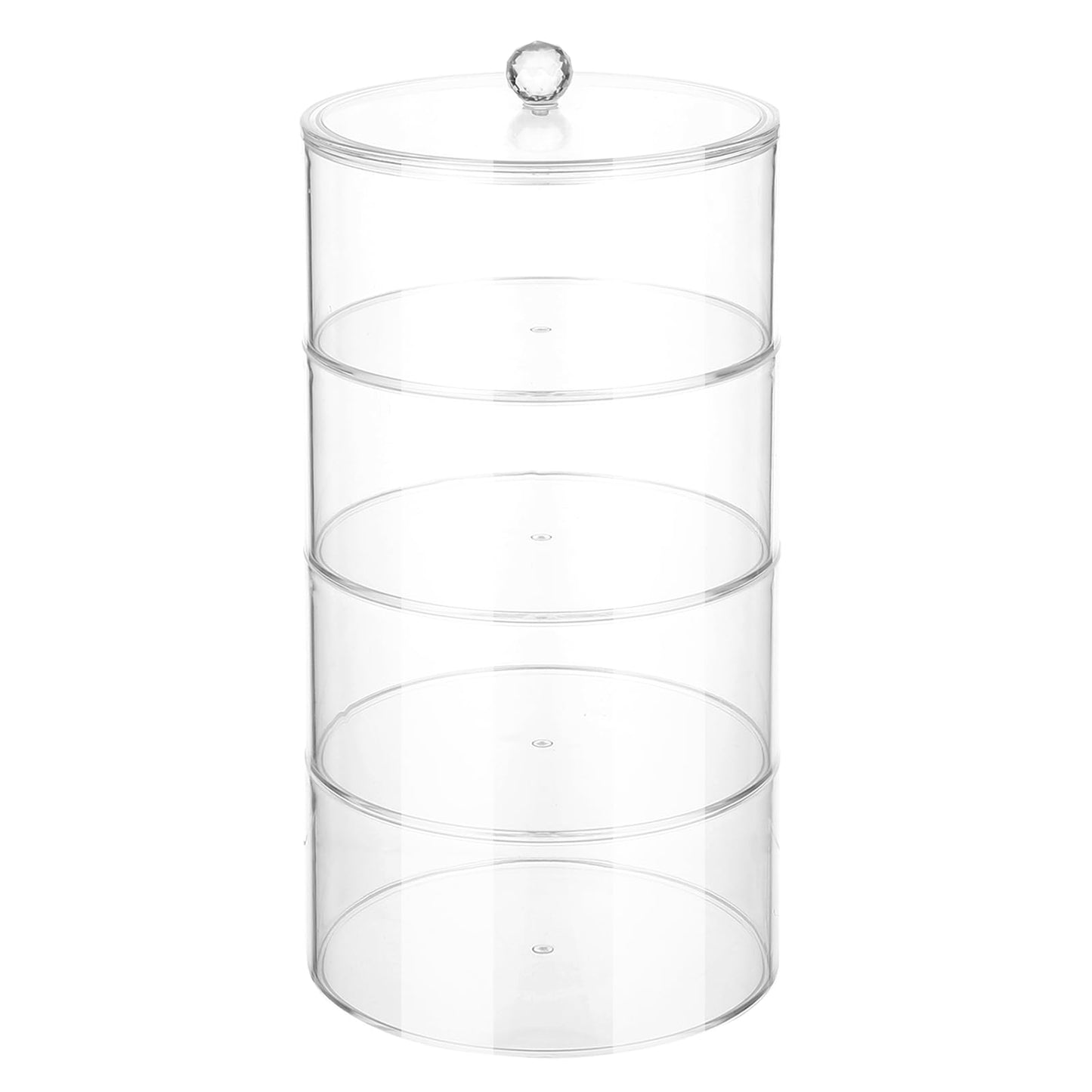 4-Layer Acrylic Belt Organizer – Transparent Closet & Drawer Storage Box for Belts, Jewelry, Watches, and Accessories