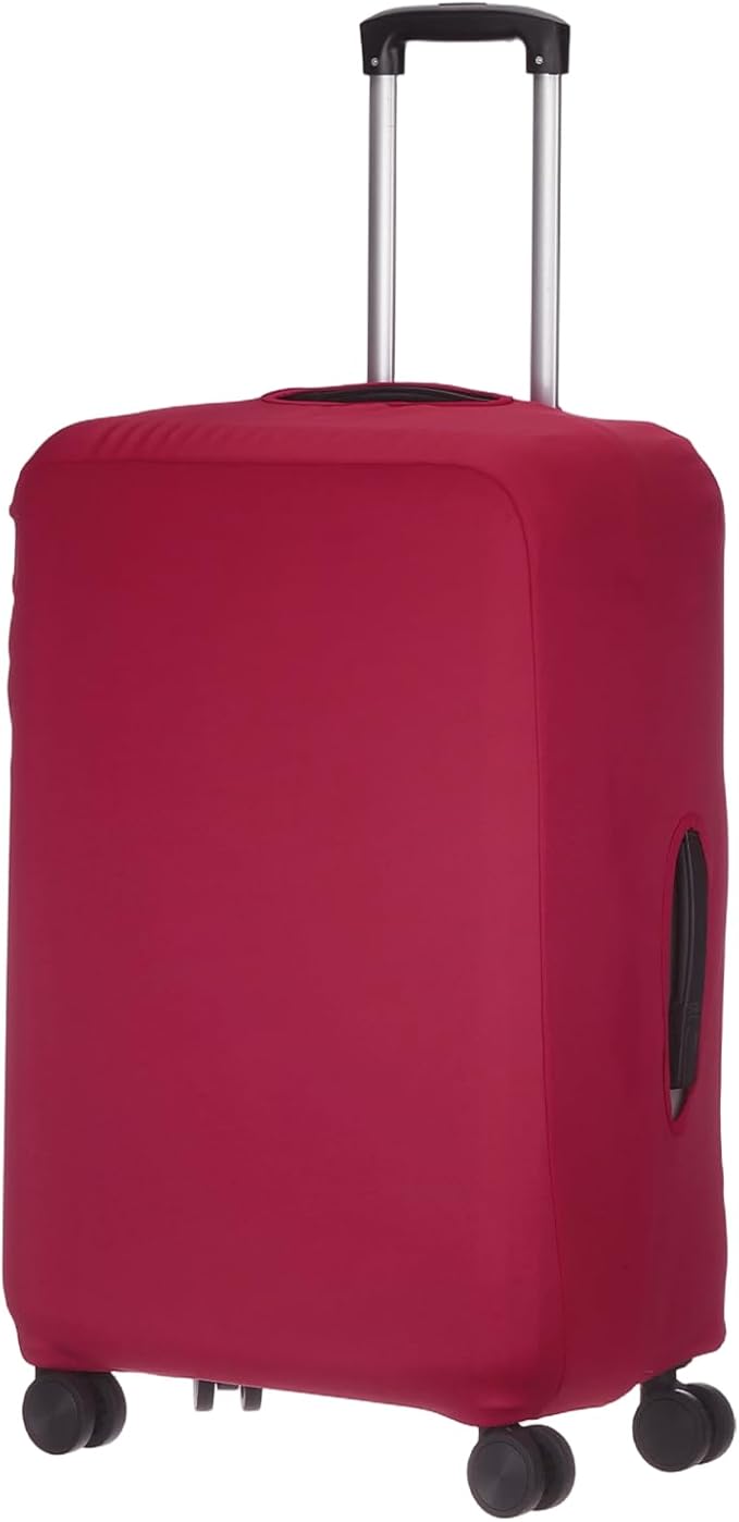uxcell Travel Luggage Cover, Washable Suitcase Covers for Luggage Anti-scratch Suitcase Protector Elastic Baggage Protective, Fits 18-21 Inch Suit Case, Wine Red
