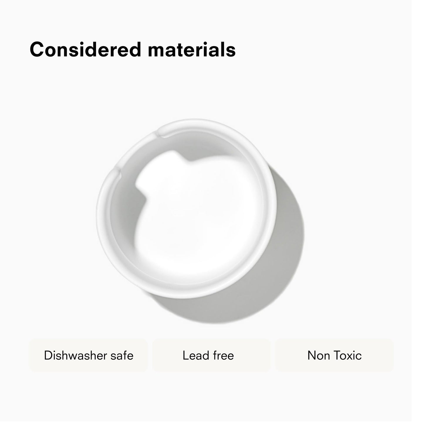 Public Goods Ceramic Cotton Rounds Holder | Matte White Stoneware Makeup Remover Pad Organizer | Minimalist Bathroom Storage Container for Cleansing Rounds | Handmade, Dishwasher Safe
