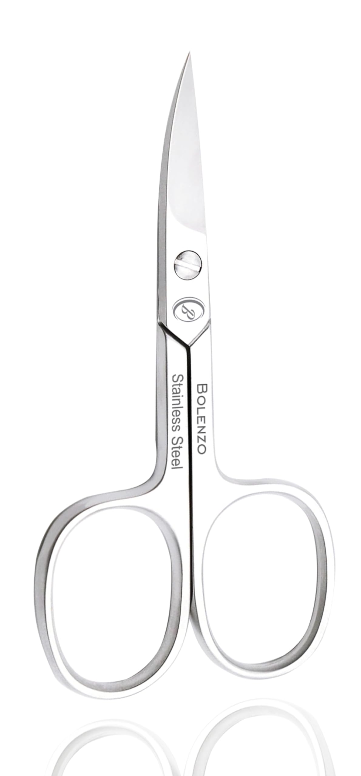 Nail Scissors Curved - High Carbon Stainless Steel Eyebrow Scissor for Eyelash, Nose Hair, Mustache, Beard, Toenail, Pedicure - Manicure Scissors for Men and Women (Nail Scissors)