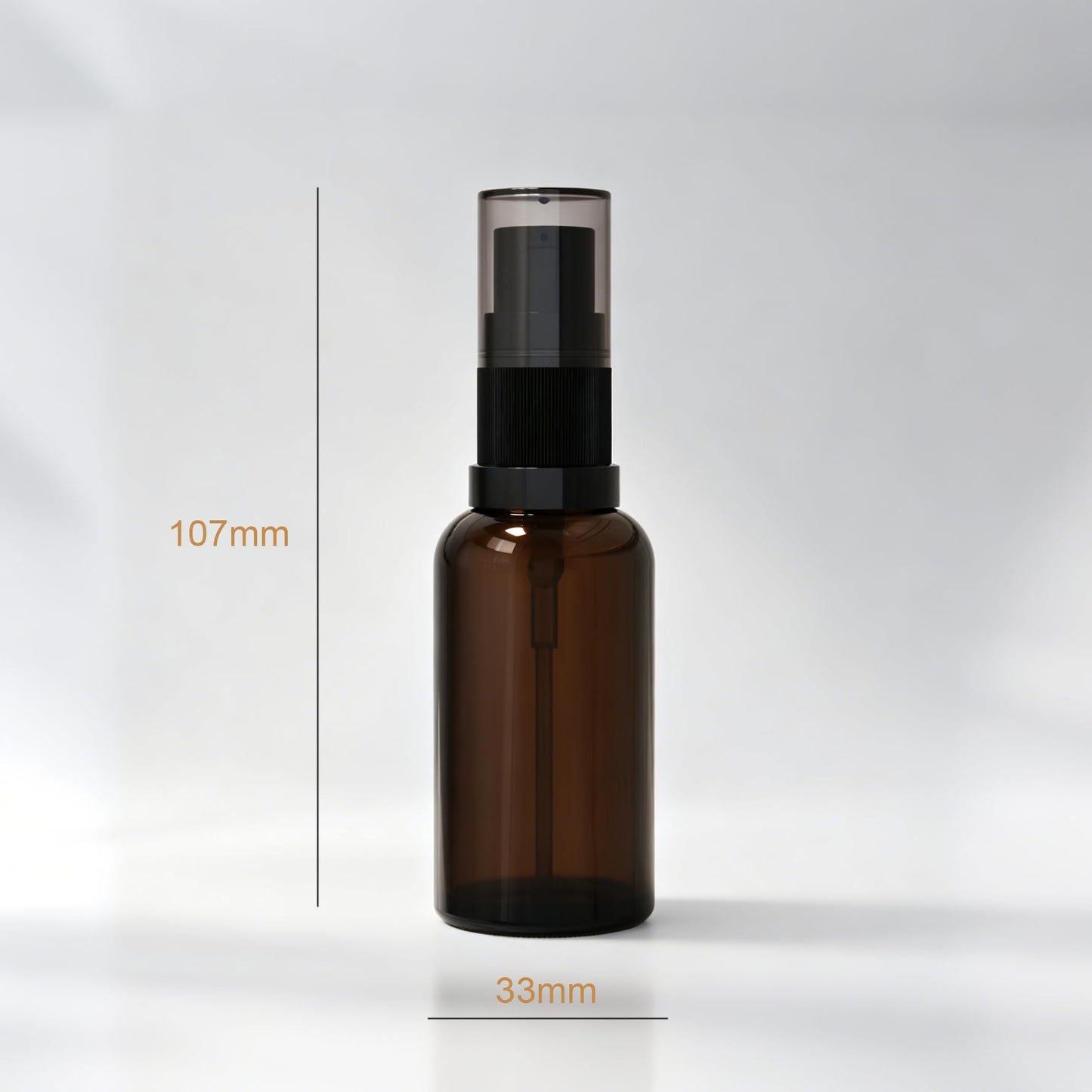 Jagolain 1oz 12pack Empty Refillable Glass Pump Bottle, 30ml Amber Lotion Cream Essential Oil Shampoo Dispenser Travel Cosmetic Small Container (30ml amber 12pcs)