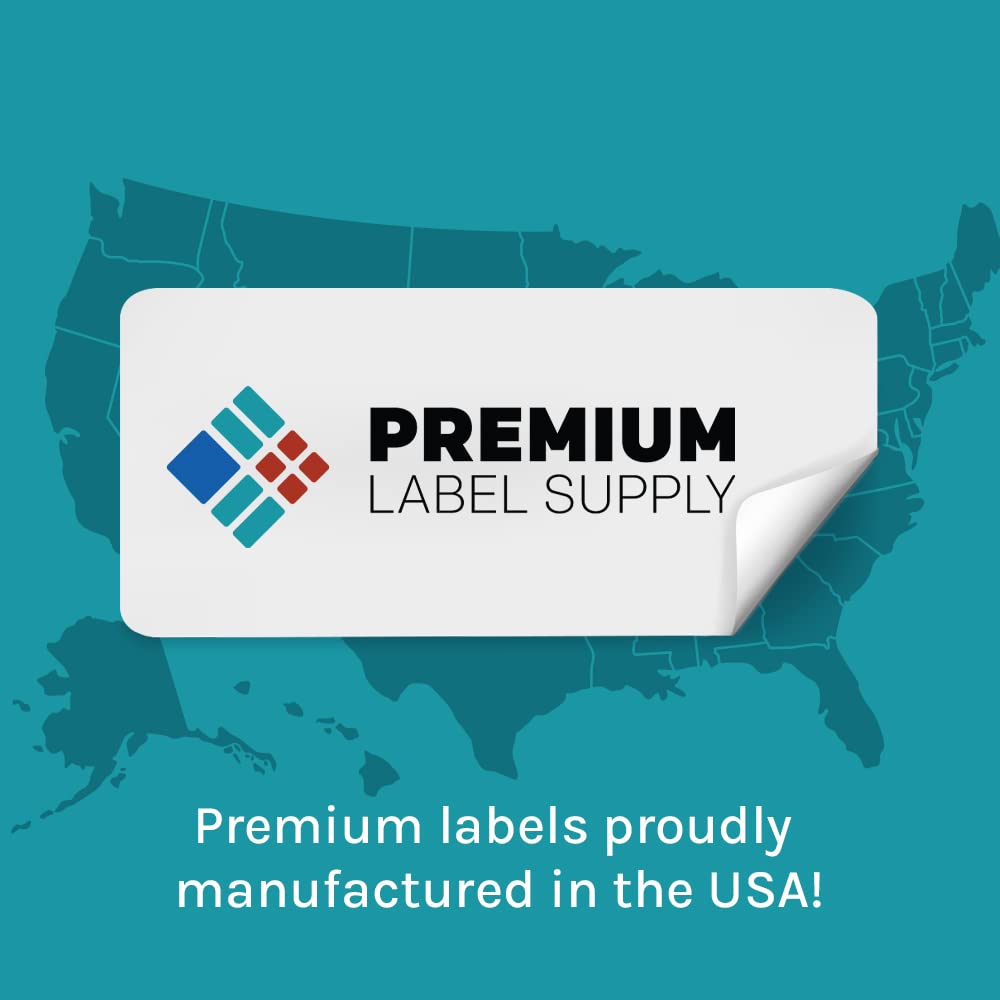 Premium Label Supply Bright Neon Color Fluorescent Stickers - 2" x 4" Labels - (Green Fluorescent, 1000 Labels)