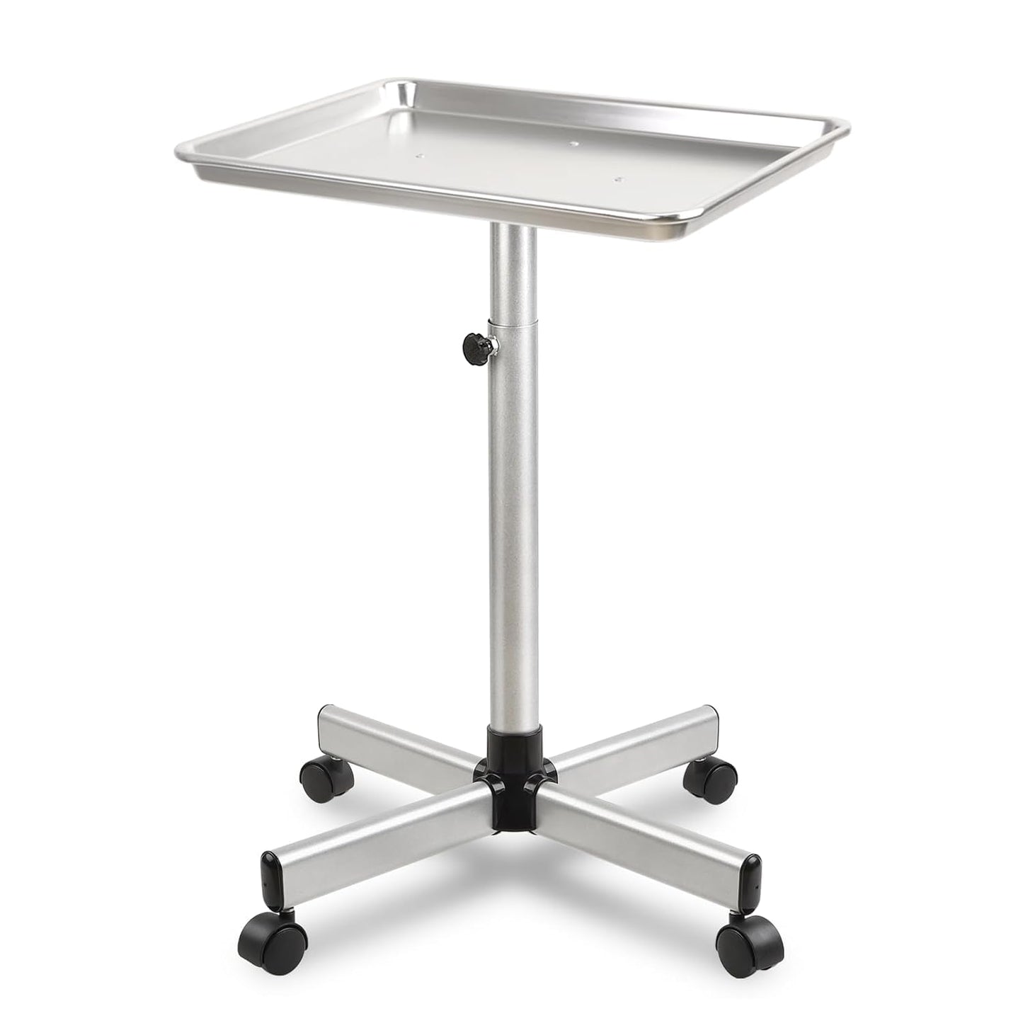 Salon Tray on Wheels, Salon Color Tray with Adjustable Height, Hair Stylist Tray, Suitable for Tattoo Tray and Dental Tray