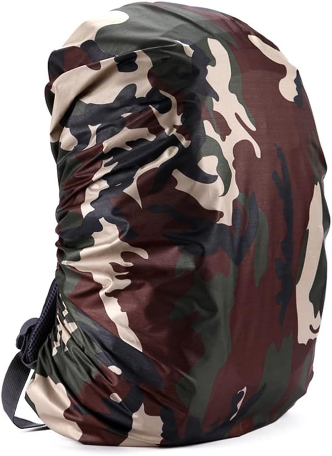Silfrae Waterproof Rucksack Cover Backpack Rain Cover 30L-100L for Travel Climbing Hiking (Classic Camo, 60L-70L)