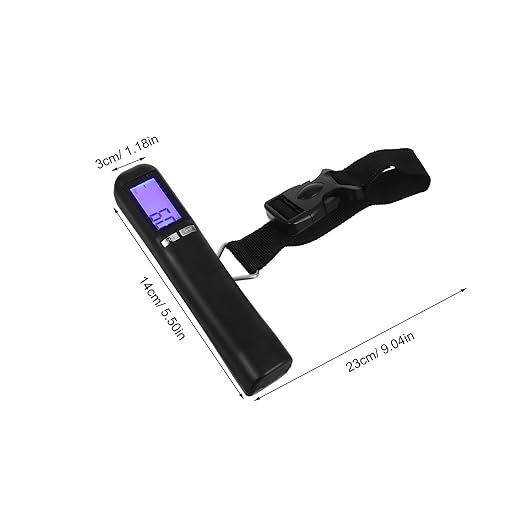 Digital Luggage Weight Meter with High-Strength Strap, Portable Electronic Handheld Travel Suitcase Weight Meter Up to 50Kg/110Lb for Accurate Baggage Weighing at Airport and Home