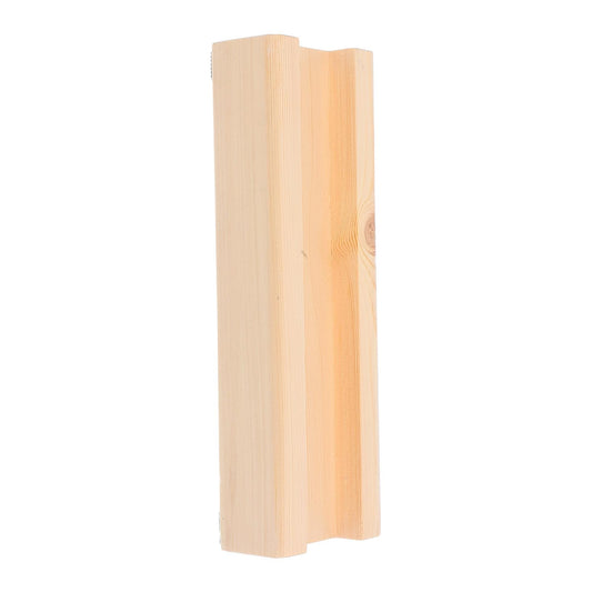 NULYLU Wooden Painting Stand Base Movable and Spacesaving Solution with Non-slip Design, Beige Solid Wood Display Stand for Interior Decor and Wall Placement with Luxurious Modern Style