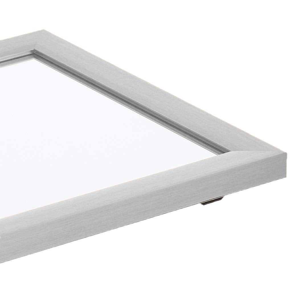Amazon Basics Rectangular Wall Mount Mirror 16" x 20" - Standard Trim, Nickel