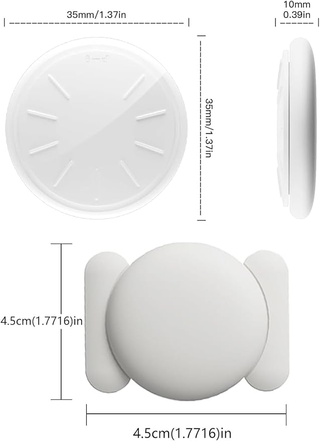 Tracker Device for Vehicles,No Monthly Fee GPS Car Tracker,Anti-Lost Car Locator Works with Find My(iOS Only),Mini Hidden Car Tracker with Magnetic Case (White,1PCS)