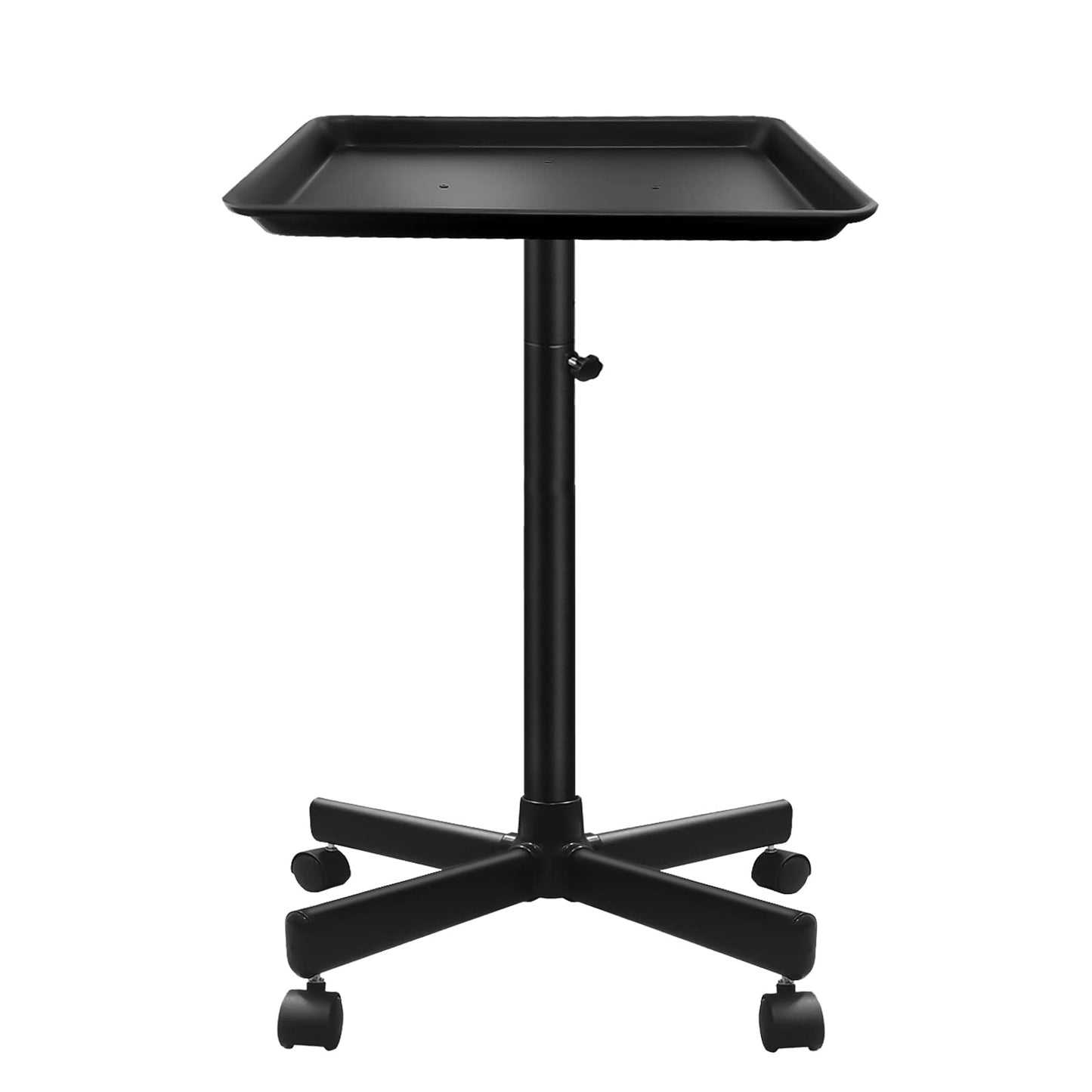 Salon Tray, Metal Feet Salon Rolling Tray Cart, Salon Color Tray, Tattoo Tray with Wheels, Instrument Tray for Salon&Spa Use Black…
