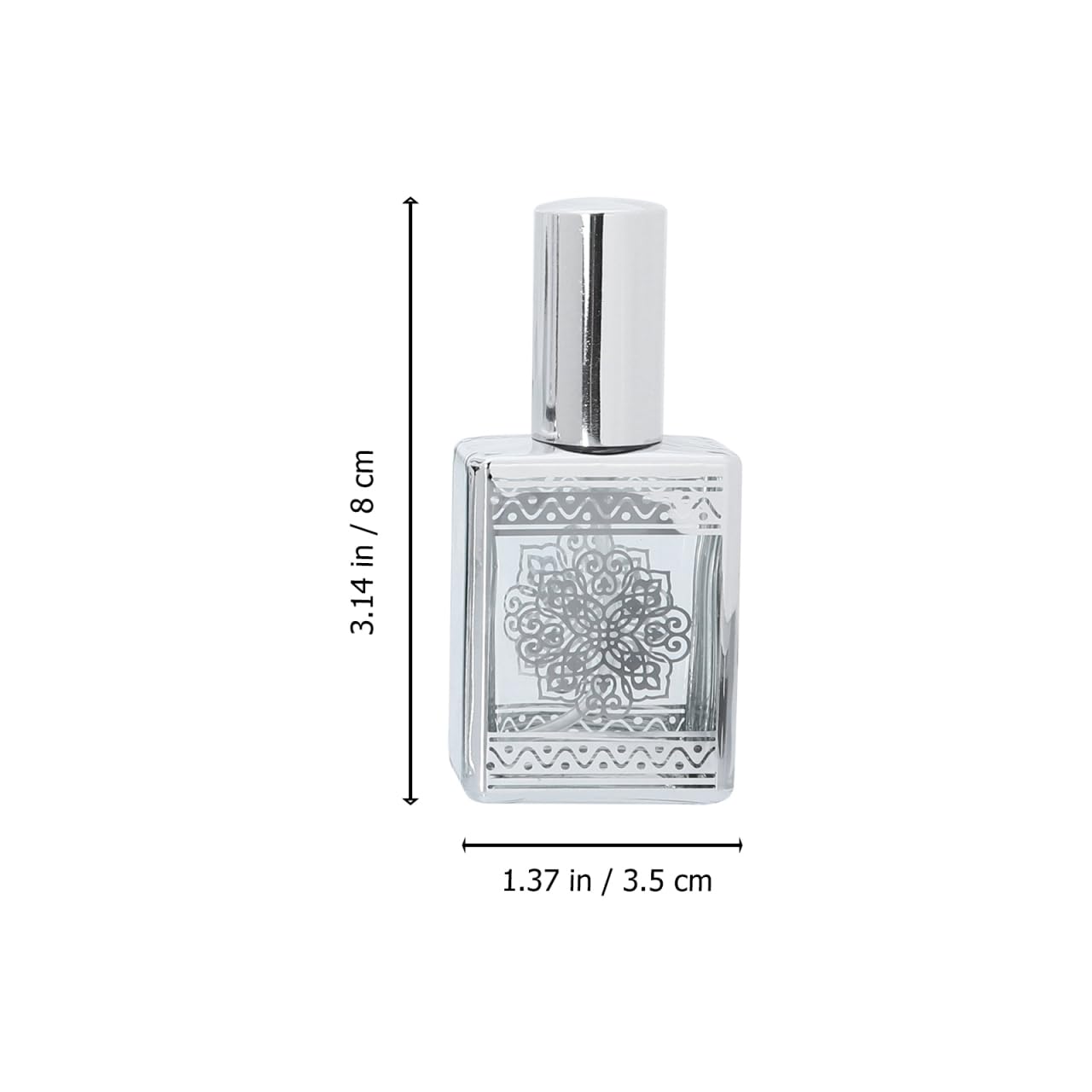 FRCOLOR 4-Pack Perfume Bottles Refillable Glass Atomizer Leakproof Mini Fragrance Sub Bottles 3.14 in for Travel Purse Skincare Water Essence and Makeup Spray