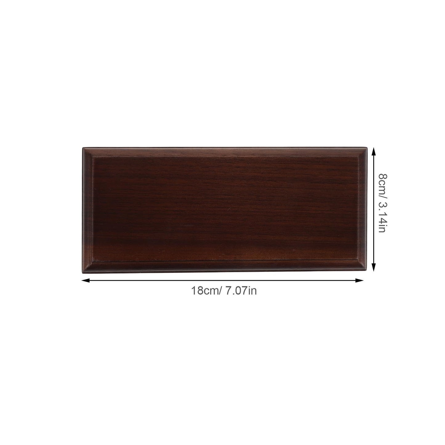Anneome Wooden Display Stand for Action Figures and Planters, Natural Walnut Wood Material, Stable and Secure Multifunctional Riser Base Holder for Home Decoration and Car Display
