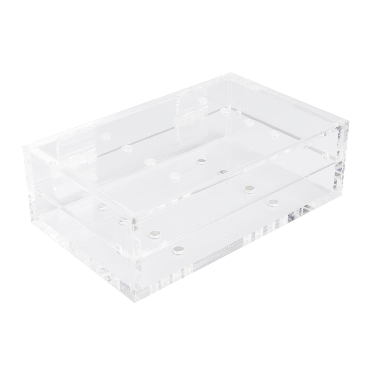 ZJchao Tweezer Holder Stand, Thickened Acrylic Magnetic Transparent Eyelash Extension Tweezers Organizer with 8 Holes for Beauty Eyelash Shop, Nail Salon, Beauty Salon