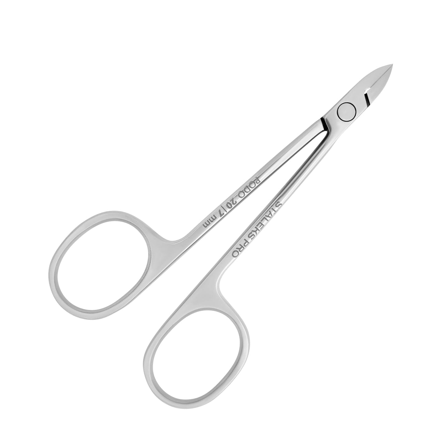 Staleks PODO 20 Podology Scissors-Style Nippers – 7 mm Straight Blades Without Heel – Designed for Corn and Cuticle Work