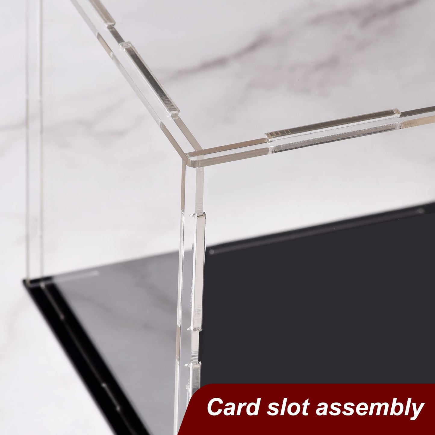 uxcell Acrylic Clear Display Case Box Dustproof Protection Showcase Cube Collectibles Show Box 7.9x7.9x3.9inch