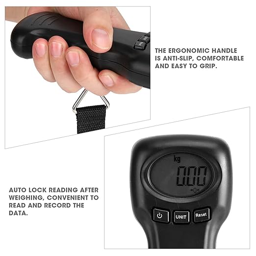 Luggage Scale, 44kg/97lb Suitcase Scale with LCD Digital Display for Travel, Packages