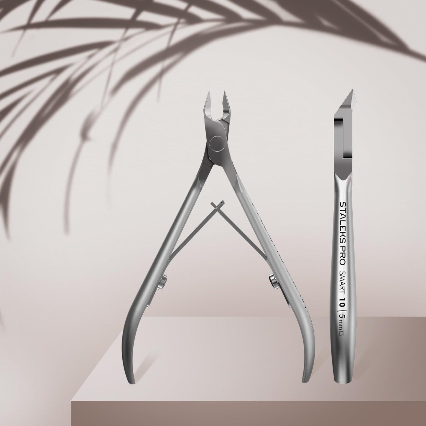 Staleks Pro SMART 10 Cuticle Nippers – 5 mm Blades – Satin Finish – Stainless Steel – Professional Skin Nippers for Classic Manicure & Hardware Use
