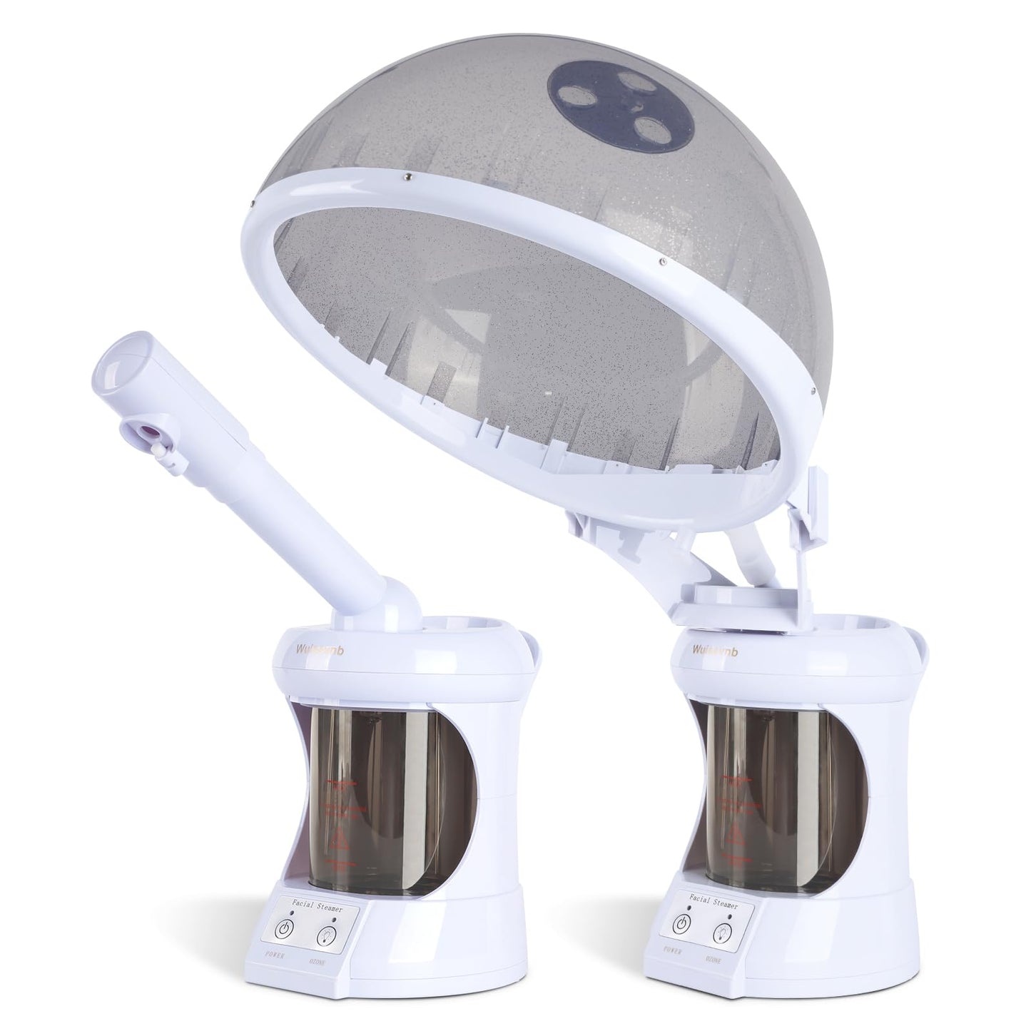 Wuissvnb Hair Steamer,2 in 1 Hair and Facial Steamer with Extendable Arm, Portable Tabletop Steamer, Suitable for Home and Salon Personal Care