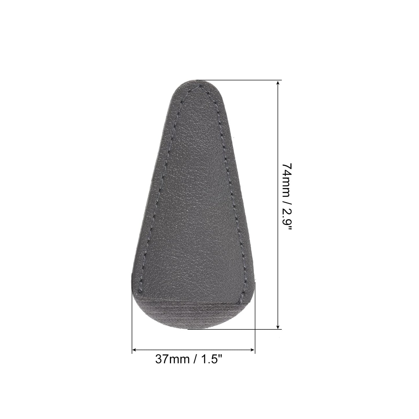 PATIKIL 2.9"x1.5" PU Leather Scissors Sheath, 6 Pack Scissors Cover Protector Portable Collect Bags for Eyebrow Trimming Beauty Tool Protection, Grey