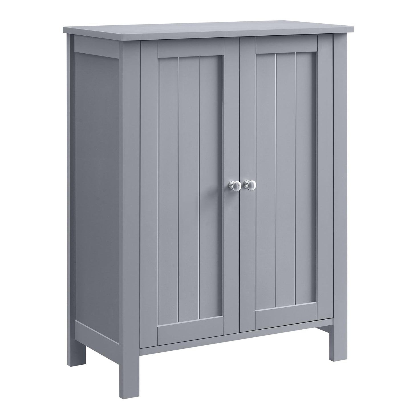 VASAGLE Bathroom Floor Storage Cabinet, Bathroom Storage Unit with 2 Adjustable Shelves, Bathroom Cabinet Freestanding, 11.8 x 23.6 x 31.5 Inches, Dove Gray UBCB060P36