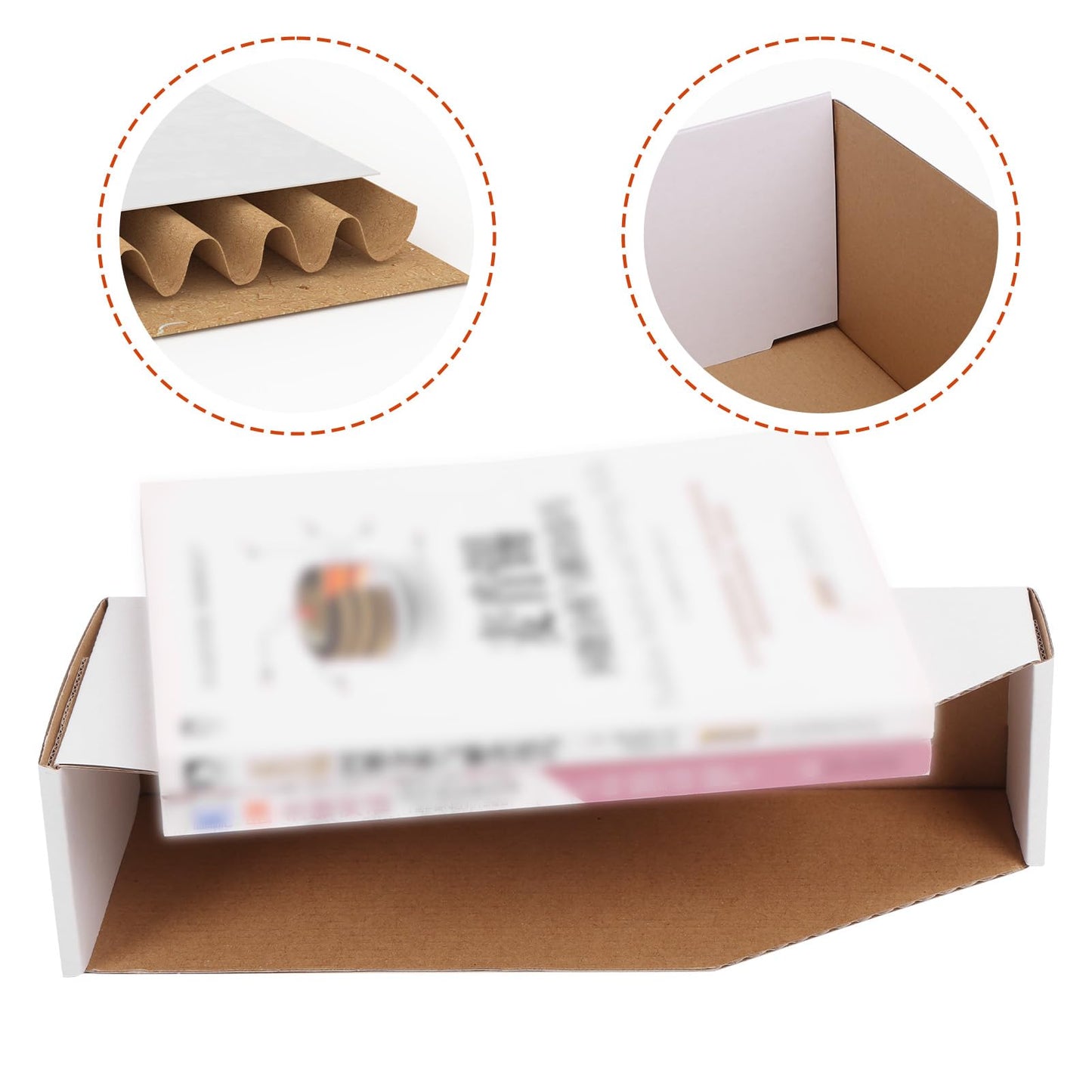ZBEIVAN Cardboard Storage Bins Boxes 35 Packs 12x3x4.5 Inches, Easy Assembly Pantry Organizer Bins for Shelf, White