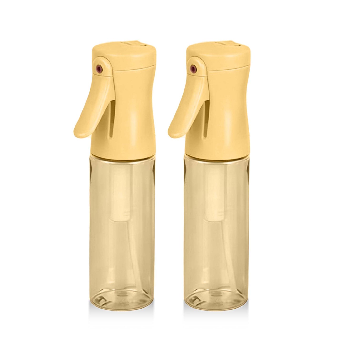 Spray Bottle for Hair, 2 Pack 95ml Small Continuous Water Mist Spray Bottle, Ultra Fine Mist for Face, Hairstyling, Salon, Cleaning, Toners, Hydration & Makeup, Travel Size Leak-Proof Bottles Yellow