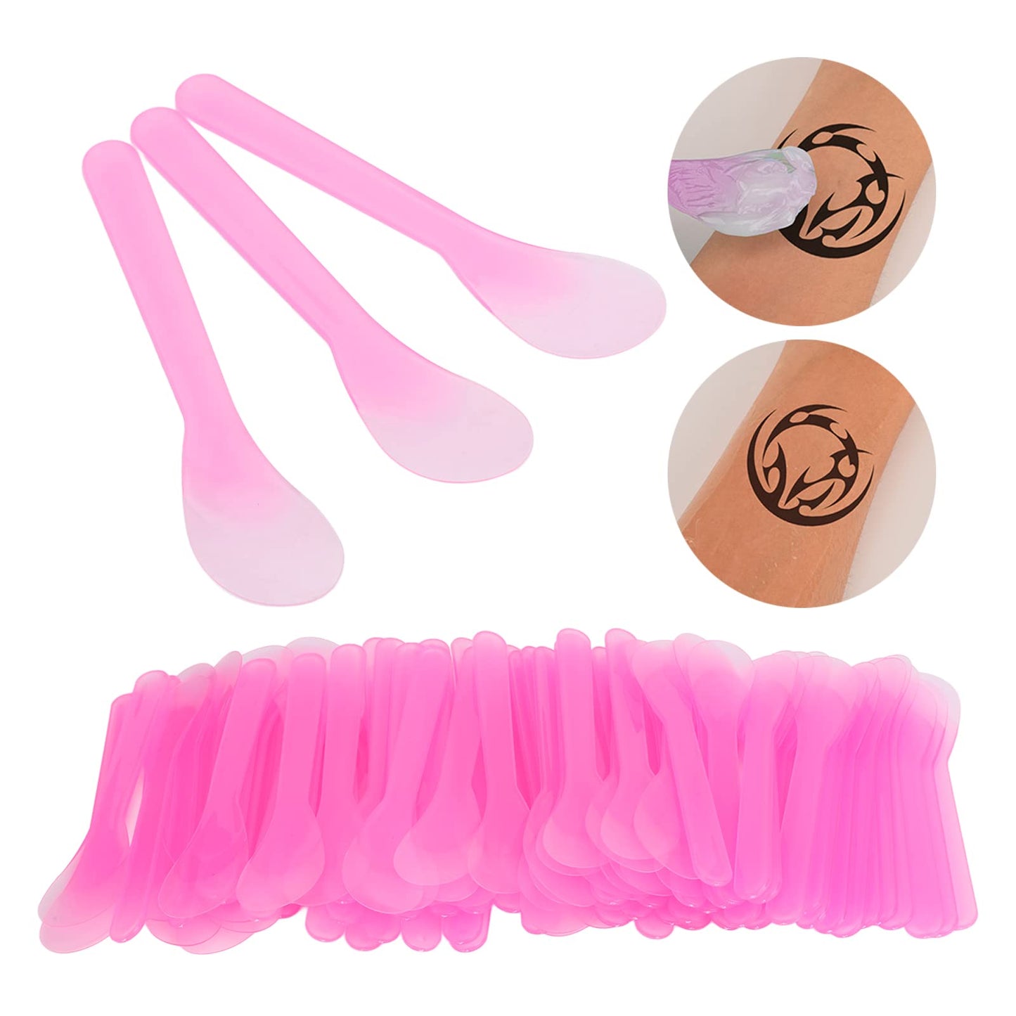 100pcs Cosmetic Apply Spatula - Disposable Mask Spatulas Makeup Face Mud Mask Mixing Spoon Translucency Mask Applicator Stick Repair Cream Wipe Scraper