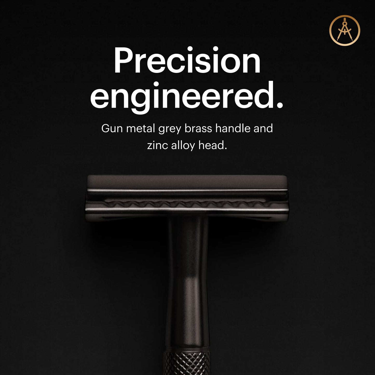MANSCAPED® The Plow® 2.0 Premium Single Blade Double-Edged Safety Face Razor for Men