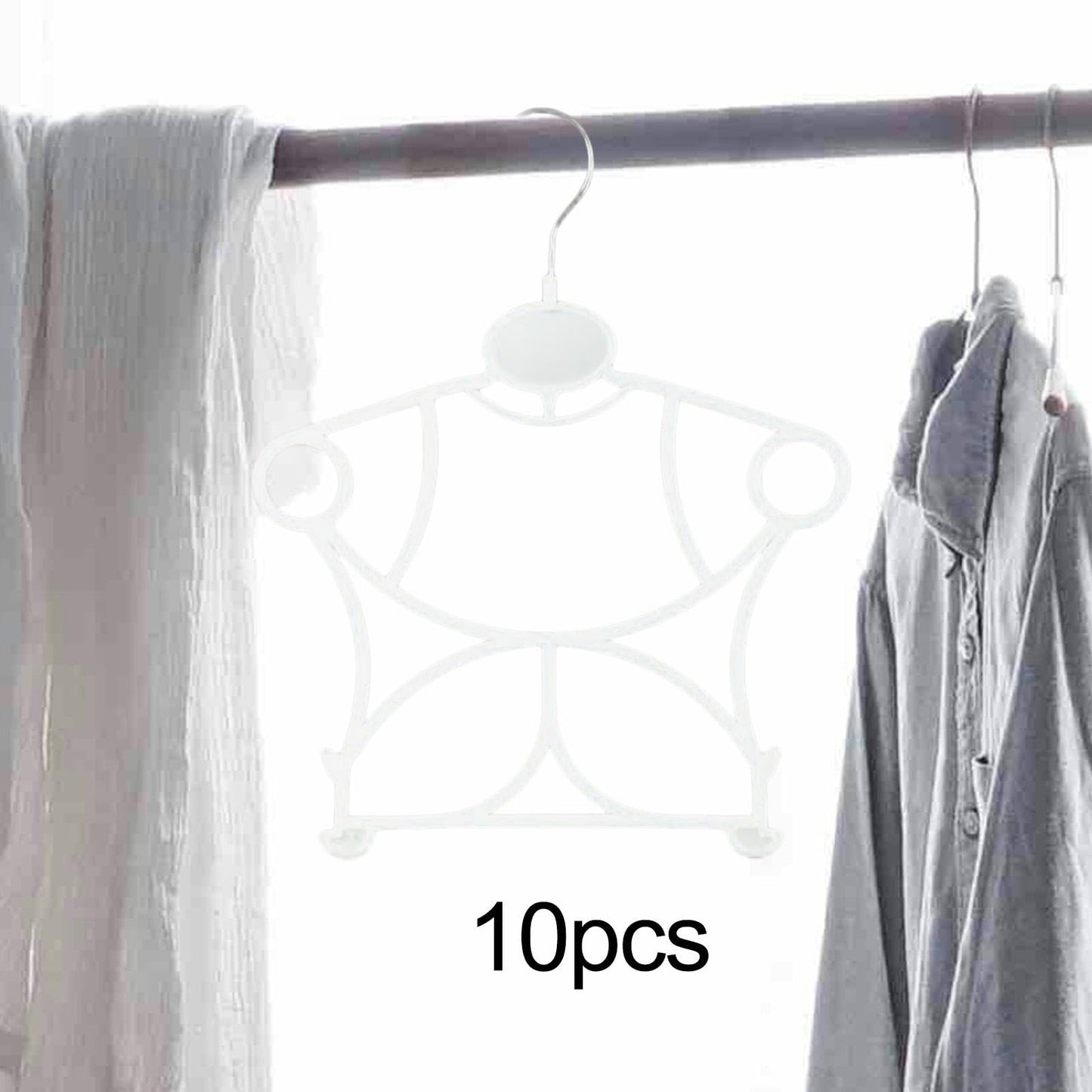 IEUDNS 10 Pieces Swimwear Hangers, Swimsuit Hanging Rack Holder, Bathing Suit Lingerie Display for Drying, Coat, Bedroom, Laundry, C
