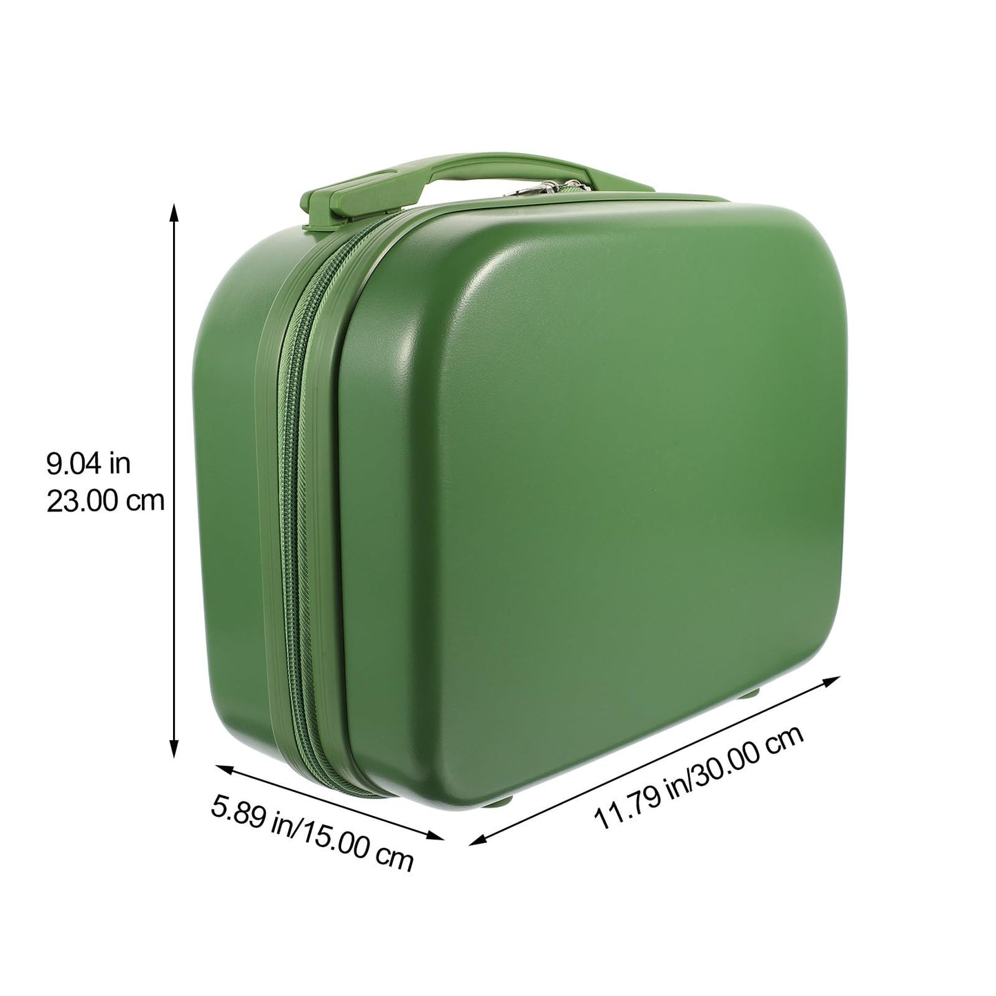 COLLBATH Travel Makeup Case Organizer 14 Inch Lightweight Cosmetic Storage Box with Elastic Band for Skincare and Essentials Portable Makeup Train Case for Home and Office
