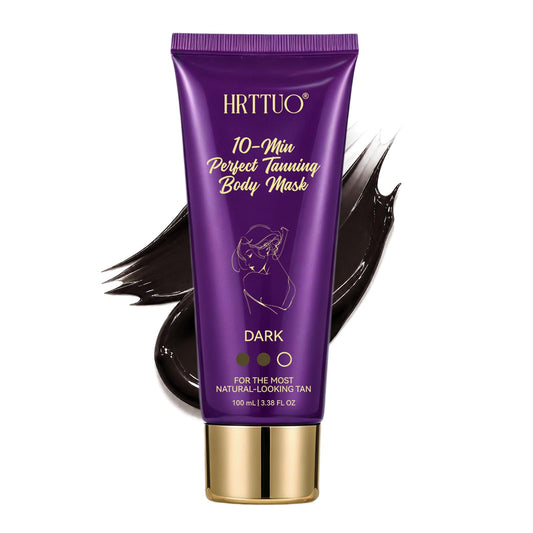 10 Min Express Self Tanner Body Mask, Fast-Acting Streak-Free Sunless Tan Formula for Full Body, Natural-Looking Bronze, Quick Dry & Transfer-Resistant Gradual Tanner (1pc)