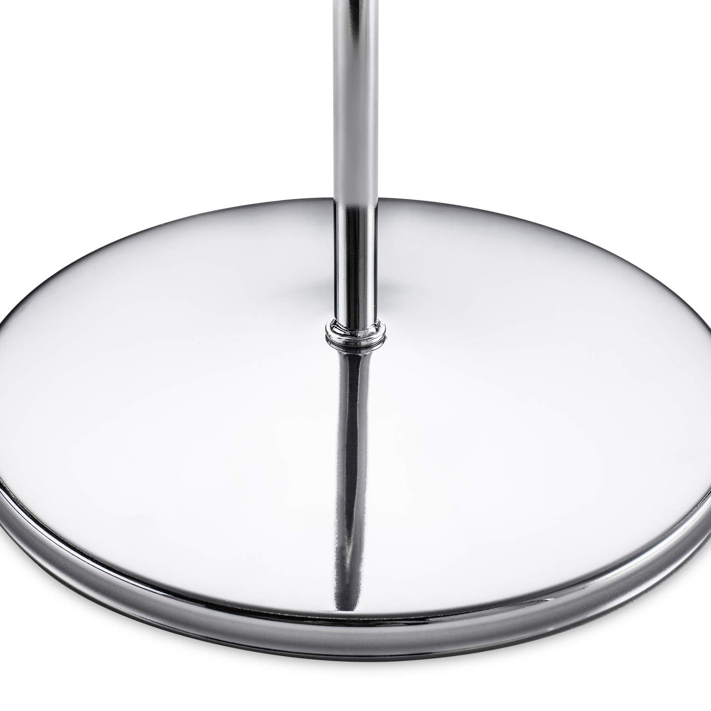 Polmart 3-Tier Spinning Display Stand ，Heavy Duty Adjustable Countertop Stand for Retail, Jewelry, Cosmetics, Crafts ，Sturdy Metal Base 360° Rotating Tiers with Height Adjustable (Silvery)