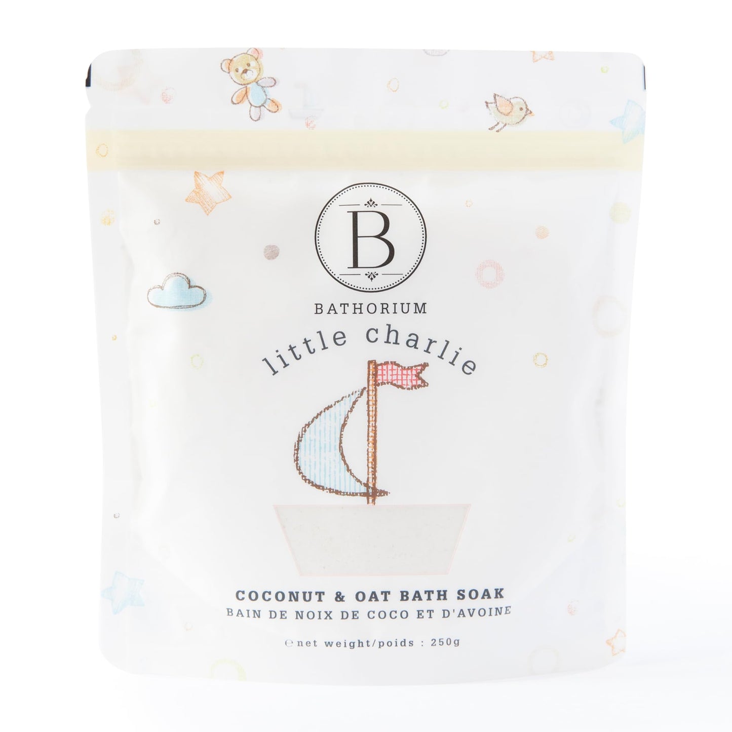 Bathorium Little Charlie Bath Soak, Nourishing Soak for Babies, Made with Colloidal Oat, Chamomile & Coconut, Moisturizes & Soothes Delicate Skin, 9 oz