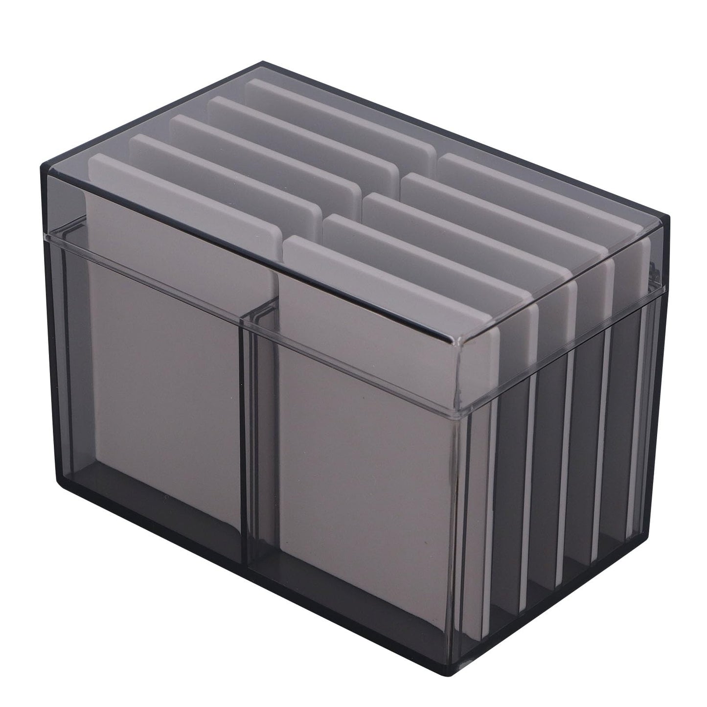 FOSA 10 Layers Acrylic Eyelash Storage Box, Magnetic Bottom Extension Grafting Tool with False Eyelashes Pallet Holder for Beauty Salons and Lash Enthusiasts