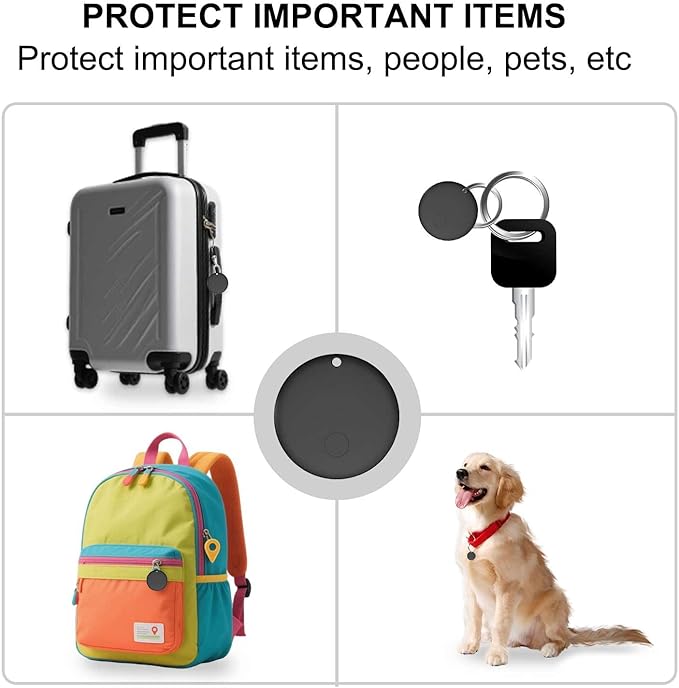 Mini GPS Tracker for Vehicles, Hidden Tracking Device for Vehicles, Car Tracker No Subscription Work with Find My (iOS Only), Vehicle Tracker with Audio for Kids, Dogs, Key, Luggage, Bag (1)