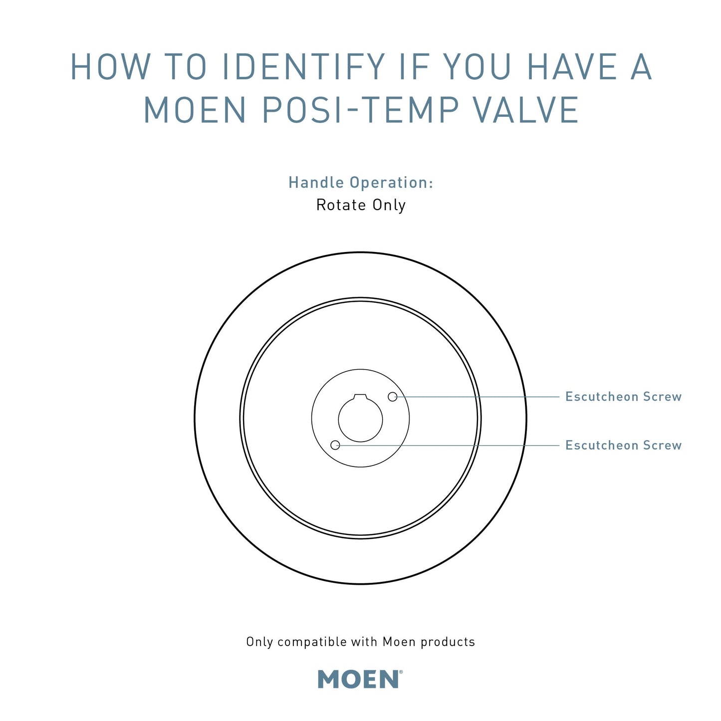 Moen Eva Chrome Posi-Temp Shower Trim Kit, Valve Required, T2132