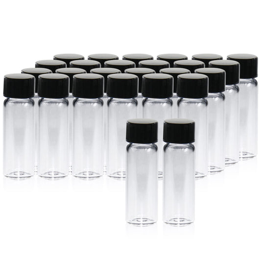 PEKYBIO 20 PCS 4ml Borosilicate Glass Vials with Caps