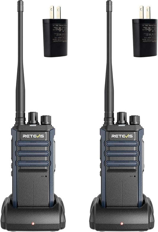 Retevis RT86A Walkie Talkies for Adults, Group Call, 2500mAh, Squelch, Handsfree High Power 2 Way Radio Long Range, Waterproof GMRS Radio for Camping Hiking Travel(2 Pack)