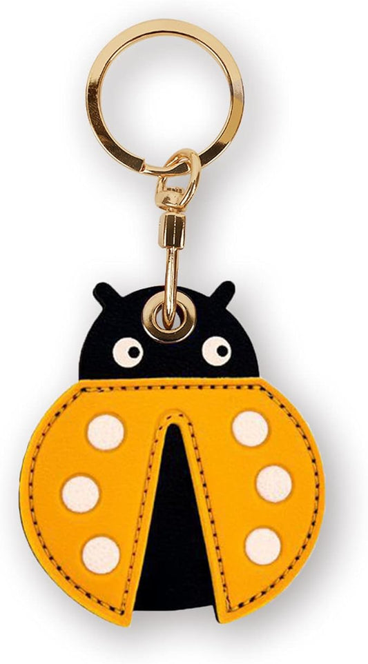 Leather Keychain Case Holder Compatible with Apple AirTag, GPS Airtag Keychain Finder Tracker with Key Ring, Anti-Scratch Protective Air Tag Cover