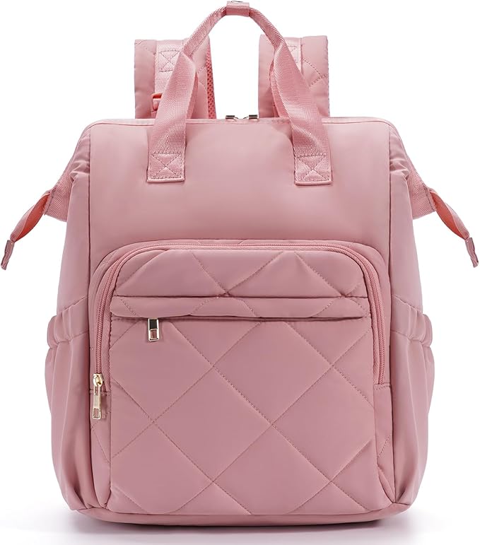 CEI-CEI Diaper Bag Backpack for Mom and Dad, Puffer Baby Bag Backpack with Insulated Pocket, Water-Resistant, Unisex Travel Backpack with Changing Pad & Stroller Straps