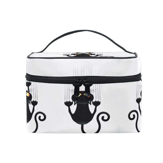 HAUYE Makeup Bag Cat Paw Print Travel Cosmetic Bags Organizer Train Case Toiletry Make Up Pouch