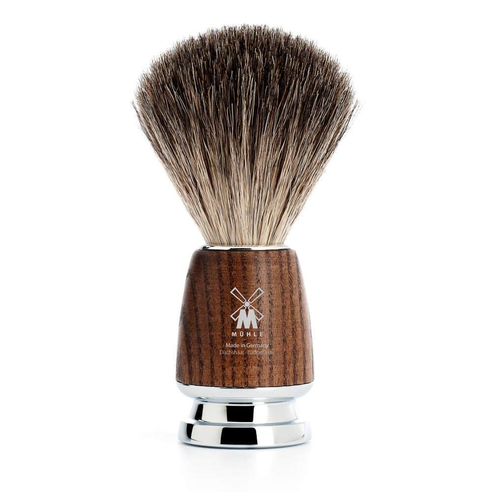 MÜHLE RYTMO 3-Piece Pure Badger 5-Blade Razor Modern Luxury Wet Shaving Set - Perfect for Every Day Use, Barbershop Quality Close Smooth Shave