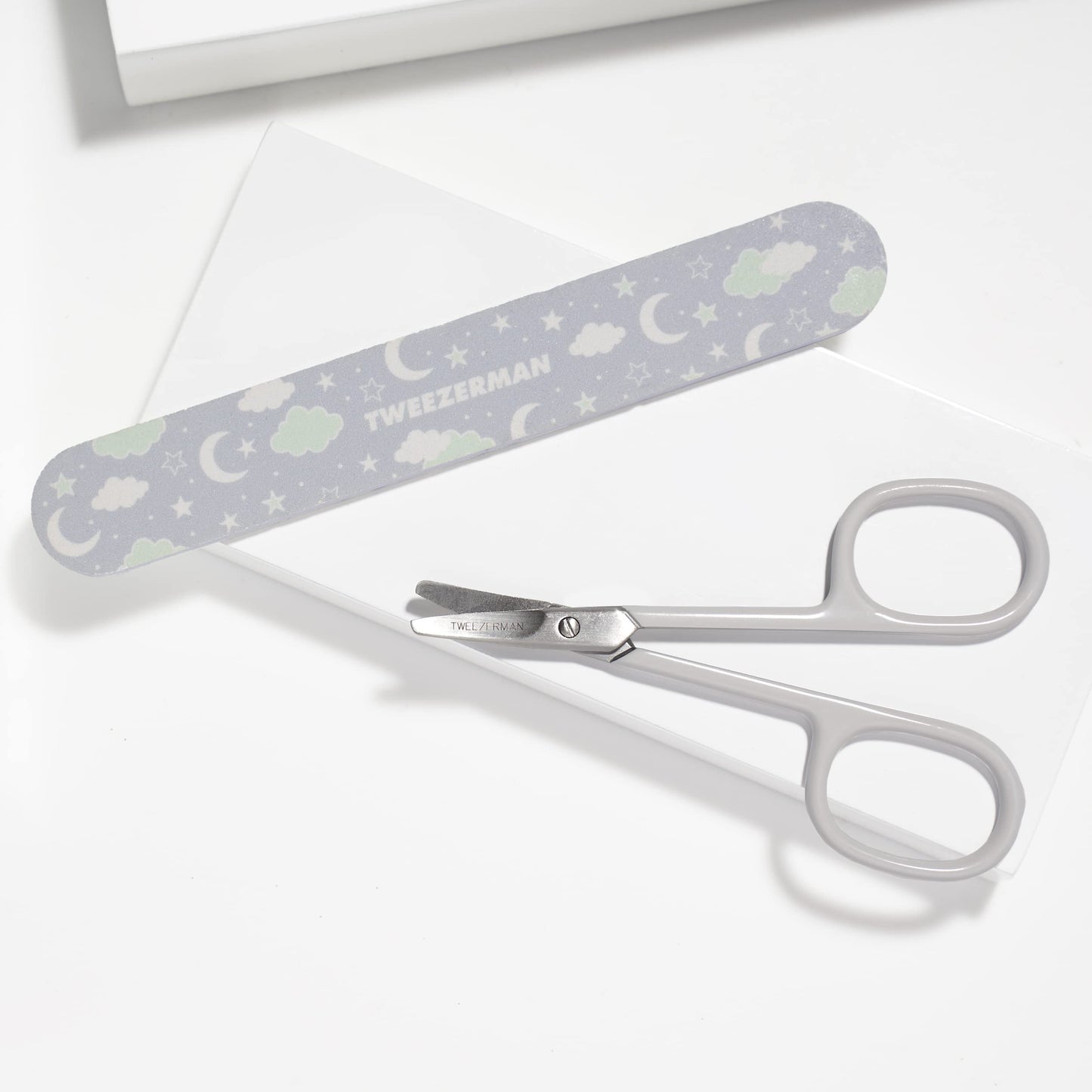 Tweezerman Baby Nail Scissors with Bear File (Color May Vary)