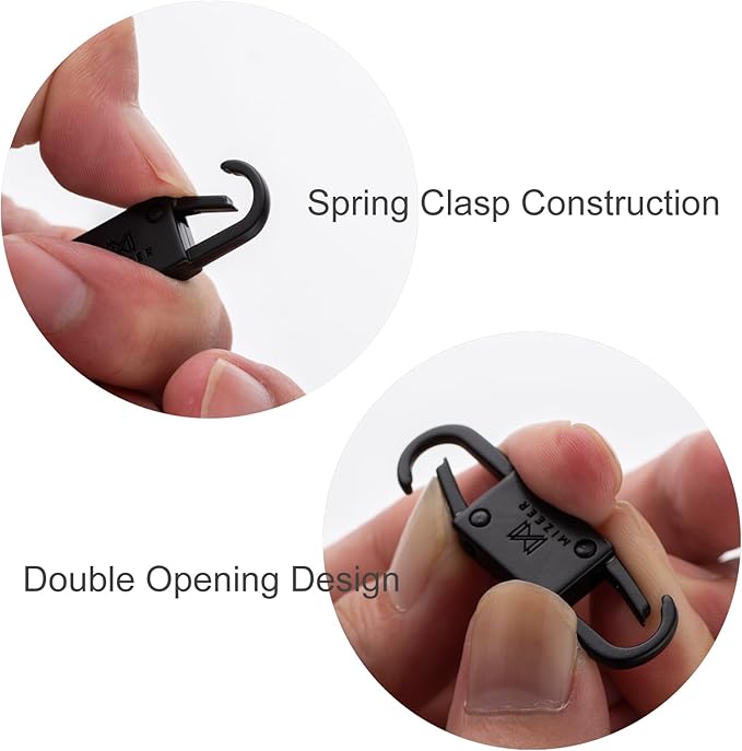 Mizeer 2 Size Theft Deterrent - Anti Theft Clips Keep Zipper Closed - Zipper Locks for Backpacks, Purses 4pcs Bronze