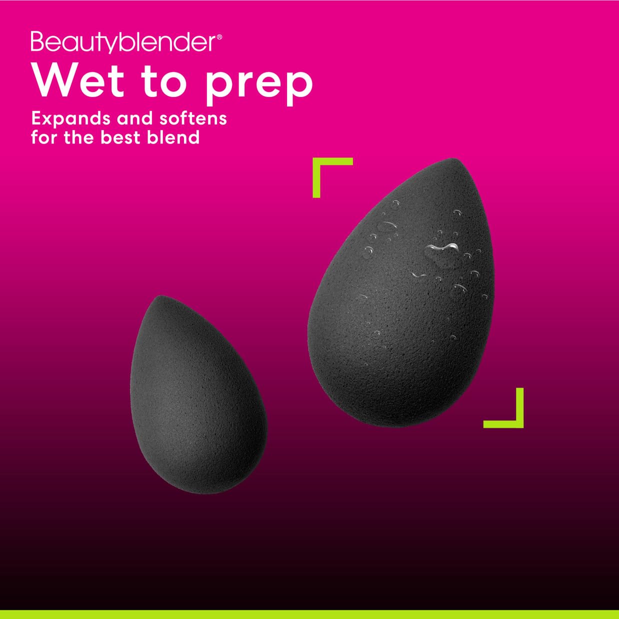 Beautyblender® | Micro Mini Pro Black Beauty Blender Makeup Sponges, Super-Soft Foam Easily Blends Concealers & Highlighters, Made in USA, Reusable, Washable, Streak Free Application, 2 Pack