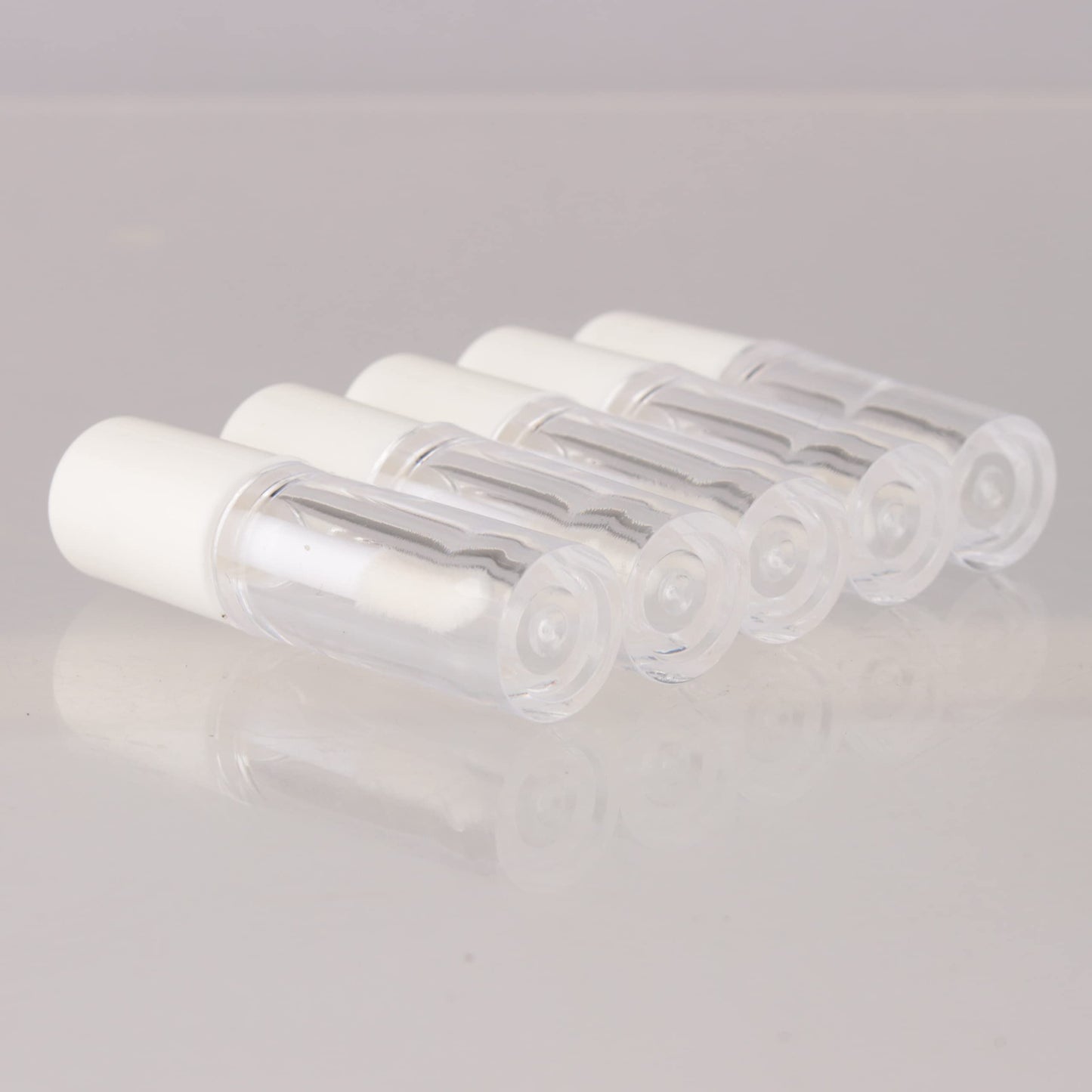 COSIDEA 52pcs Empty White 0.8ml mini lip gloss tubes Sample size lipgloss containers for sample sack lip oil DIY