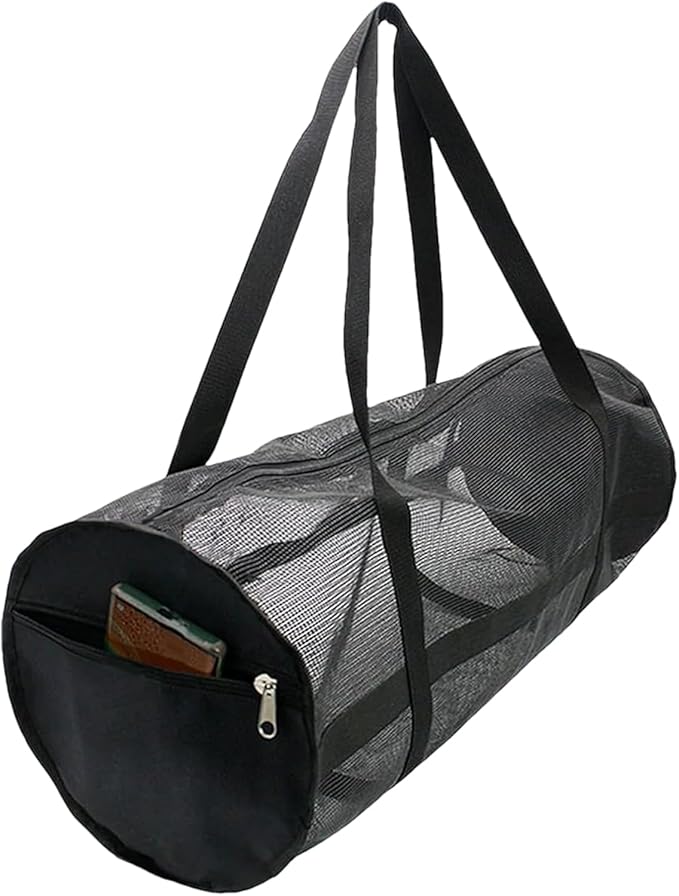 Gear Dive Bag - Foldable Mesh Snorkel Backpack, Large Equipment Holder, Long Lasting Storage Organizer | Duraable Duffle for Scuba Diving, Swimming, Beach, Pool, Travel, Sports, Volleyball, Basketball